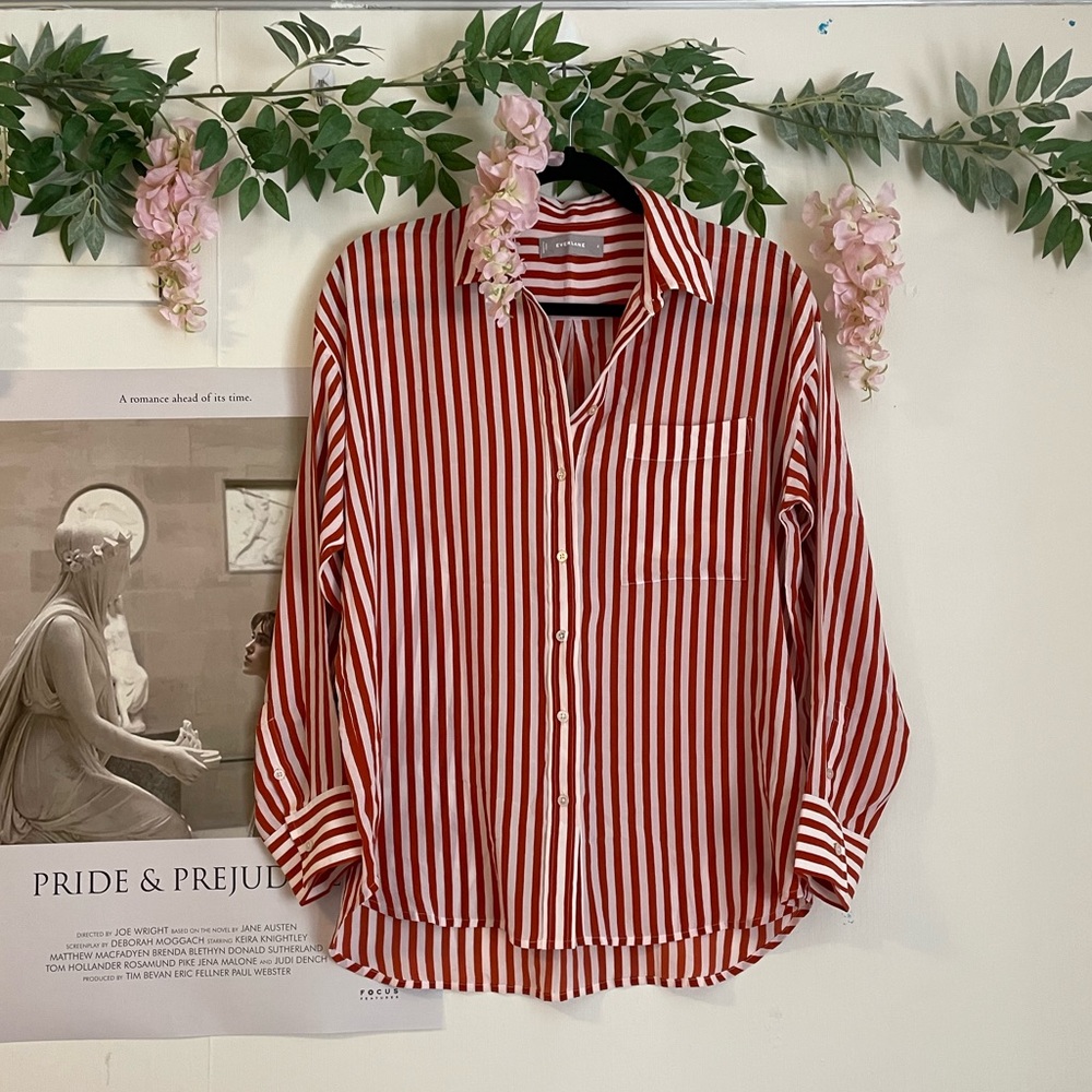 Everlane Silk Long-Sleeve Button-up